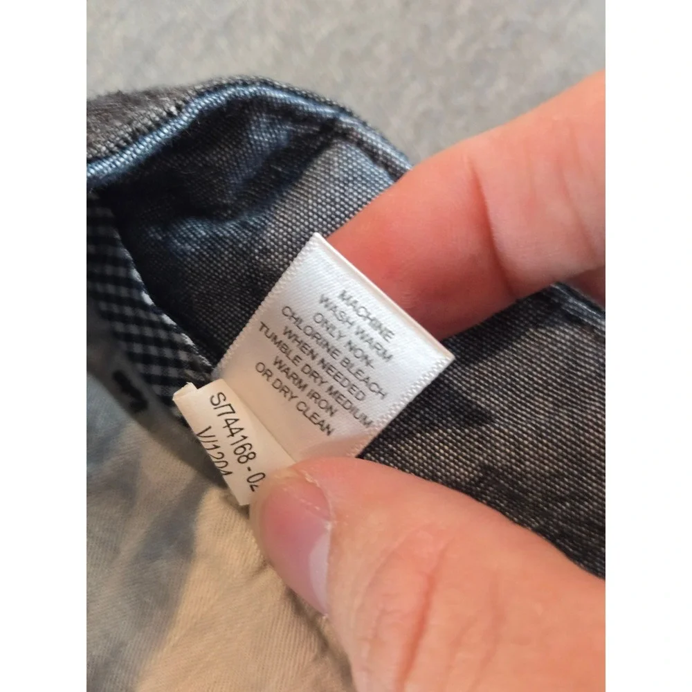 Banana Republic Shorts Mens 33 Charcoal Linen Blend Drawstring Casual 12